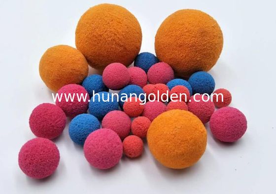 2"-8" Rubber Sponge Cleaning Ball Round For Concrete Pipe Tube Cleaning